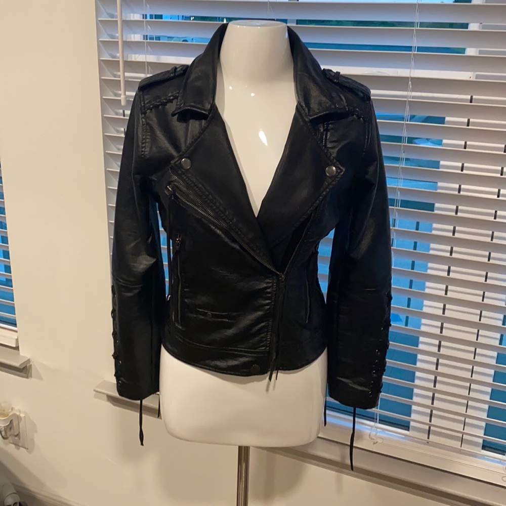 Blank NYC faux leather jacket